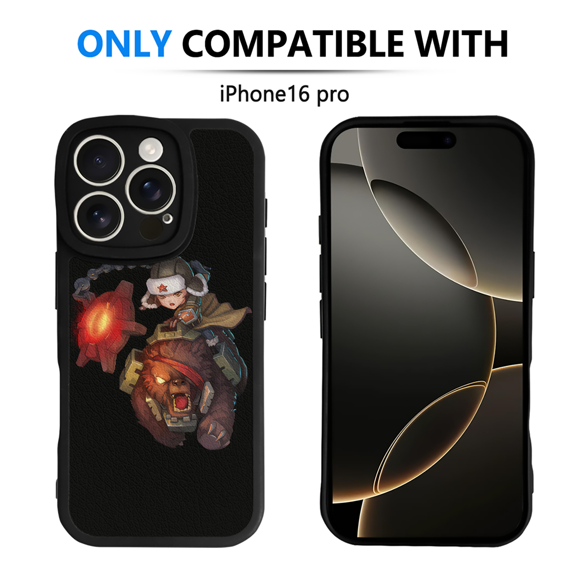 （画像用） リーグ・オブ・レジェンド League of Legends LOL 【iPhone 16シリーズ対応】シリコンスマホケース（レザー調） 材質：シリコン
